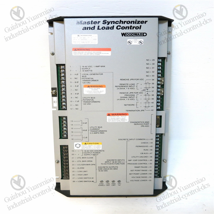 Woodward 9907-005 Main synchronizer load control module