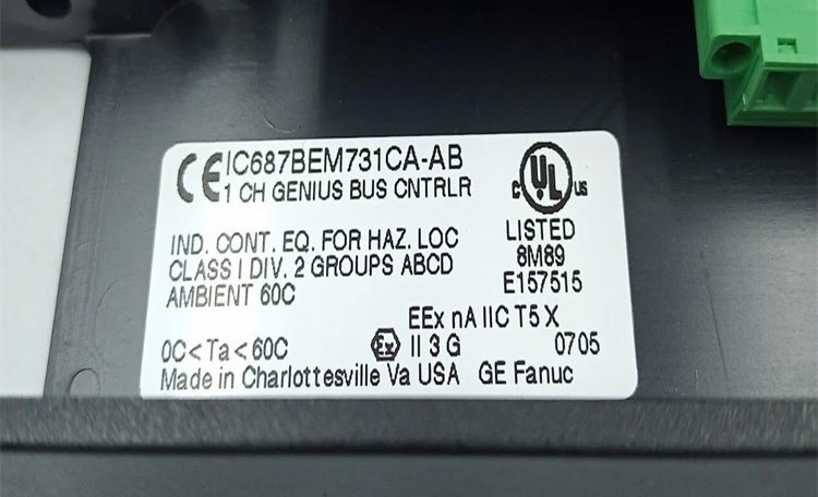 GE IC687BEM731CA-AB Bus Controller Input/Output Module - industrial ...