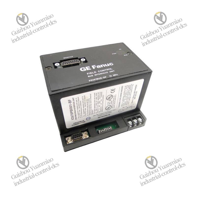 GE IC670PBI001 Field Control Bus Interface Unit, 12MHz, 24V DC
