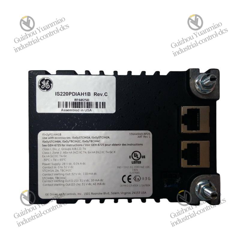 GE IS220PDIAH1B Power Distribution Module, Control Module for Industrial Automation